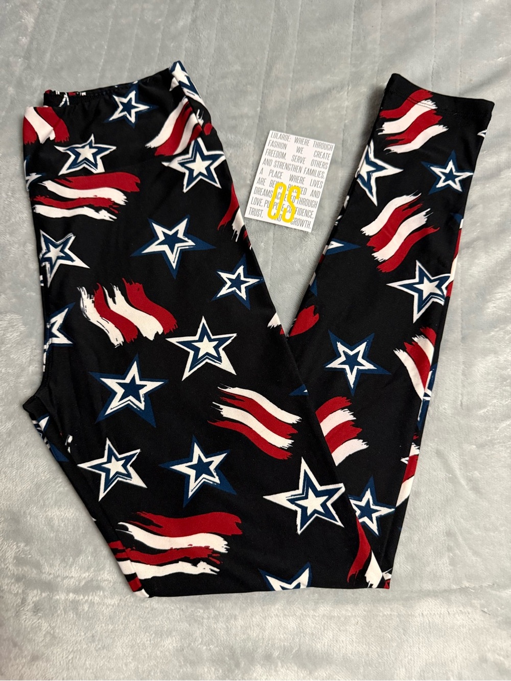 New Lularoe OS stars 4th of July leggings